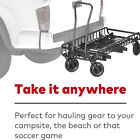 Yakima Exo Warriorwheels Sturdy Heavy Duty Aluminum Cargo Basket Cart Kit  Black