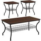 3-piece Coffee Table With 2 Nightstand End Table And Storage Center Living Room
