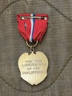 Ww2 Philippine Liberation Medal - Philippines Made - Wwii - Us Navy   Us Army