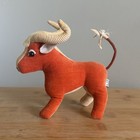 Vintage Dakin Dream Pets Orange Bull Plush Toy 6   