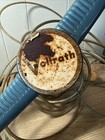 Vintage Vollrath Boat Steering Wheel 15    Blue With Central Horn Ring