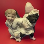 Vtg German Bisque Figurine    potty Baby    Black Americana Circa 1900   s
