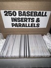 No Base  250x Baseball Inserts   Parallels Lot Huge Sports Card Lot Mlb Premium