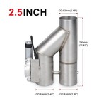 2 5  63mm Dual Electric Exhaust Valve W remote - T304 Stainless Steel
