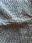 Pottery Barn Pick-stitch Handcrafted Cotton linen Quilted Euro Sham  1  Midnight