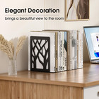 Maxgear Book Ends Tree Design Modern Bookends For Shelves  Non-skid Book Holder 
