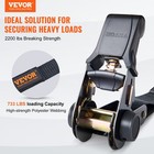 Vevor 4 Pack Ratchet Tie Down Straps 2200 Lbs 1 x15  Heavy Duty For Cargo