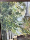 Early Vtg Antique Flemish Oil Painting On Canvas Bridge Over Canal Signed Framed