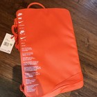 Nike Orange white Zippered Shoe Bag Carry Case With White Logo   Strap