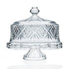 New Best Godinger Dublin Crystal Cake Plate With Dome Cover Free Shipping