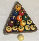 Brunswick Centennial Pool Balls With Balke Collender Co Rack Full Set With Cue