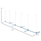 Dog Weave Pole Set Agility Starter Kit Pet Outdoor Exercise Training Set