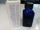Vtg Sopronol Solution Apothecary Blue Glass Bottle  2 Oz  1940 s  Vtg 1 2 Full