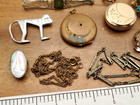 Vintage Antique Victorian Art Deco Craft Broken 10 Piece Jewelry Making Lot  7