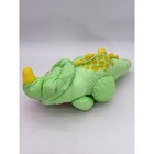 Vintage 1992 Fisher Price Puffalump Dino Roar Green Triceratops Dinosaur Plush
