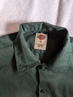 Dickies Work Shirt Mens S Green Short Sleeve Button Front Uniform Top Shirt