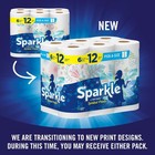 Sparkle Paper Towels  Pick-a-size  Spirited Prints  6 Double Rolls