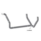 Bestfit 5 Inch Aluminized Y-pipe Exhaust W  5 Inch Id Inlet For Peterbilt