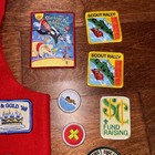 Vintage 1990s - 2000s Boy Scouts Of America Red Wool Vest With Patches