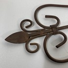 Large Decorative Wrought Iron Metal Cross Wall Hanging Rustic Brown 33 5    Tall