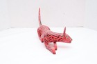Large Oaxacan Alebrije Fox Animal Wood Carving Folk Art Signed 18  Long