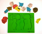 Judy Instructo   The Three Little Pigs   Wood Story Puzzle    C 1979