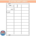 Inpourpack 1  X 2-5 8  Shipping Return Address Labels For Laser Inkjet Printe