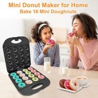 Mini Donut Maker For Home 16-hole Non-stick Electric Doughnut Making Machine Us