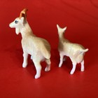 Billy Goat Bone China Figurines Miniatures Vintage 1960 s Japan Mom And Baby