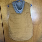 Wrangler Workwear Men s Hooded Work Vest Brown gray Size M