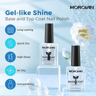 Base Top Coat Nail Polish  Clear Quick Dry High Glossy Nail Polish Shiny No Chip