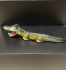 Antique Vintage Painted Colored Cast Iron Alligator Crocodile Bottle Opener