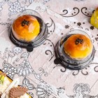 100pcs Mini Individual Cupcake Container Mini Cupcake Mooncake Muffin Pod Dome