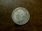 Canada 1899 Small 9 s 10 Cents  925 Silver Queen Victoria Nice Original Coin Df3