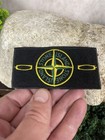 Stone Island Badge  2 Buttons Black Logo Patch Compass