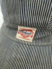 Vintage 40s 50s Carhartt Union Made Sanforized Railroad Engineer Striped Hat Cap