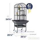 34511 Dometop Bird Cage  Small  Black Hammertone