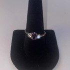 Vintage Sterling Silver   Amethyst Ring Size 10