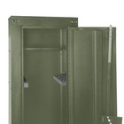 Mossy Oak 8 Gun Security Cabinet With Key Lock And Barrel Rests  Green