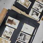 Vintage Photo Album 175  Family Photos Navy Sailor Panama Canal Shipboard Wwii 