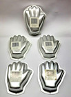 Wilton Singles Set Of 5 Individual Hand Cake Pans Cake Brownie Jello New