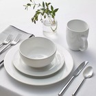 Threshold Porcelain Dinnerware Dish Plate Set Dishwasher-safe White 16pc