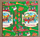 Vintage Christmas Gift Wrap 8 Sheets Wrapping Paper Unused