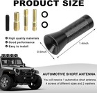 Stubby Short Car Antenna 1 37  Aluminum Replacement Aerial 1 37 Inch