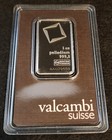 1 Oz Palladium Bar - Valcambi- 999 5 Fine In Assay