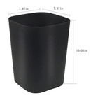 2 Pack 2 Gallon Small Trash Can Wastebasket Black Bathroom Bedroom Office