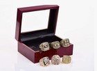 6 Time Super Bowl Champions Pittsburgh Steelers Ring Set Display Size 11