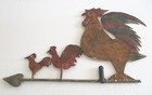 Vintage Weathervane Rooster Family Hand Made