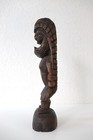 Vintage Hawaiian Ku Tiki Figure Hand Carved Tiki Statue 11 