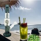 12  Black Skull Bubbler Glass Water Pipe Bong Perk 14mm Bowl Tobacco Hookah